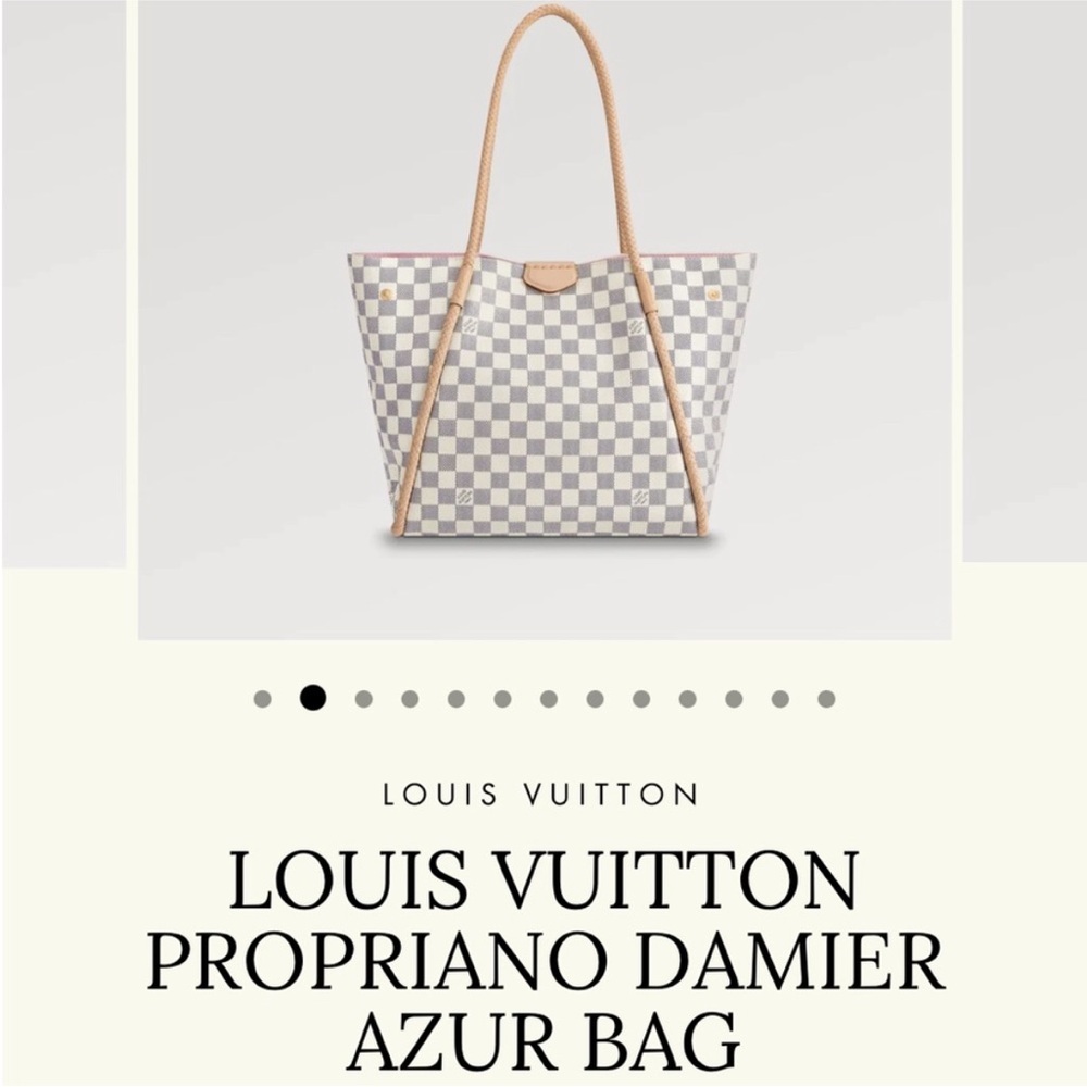 Louis Vuitton Damier Azur Canvas Tote Bag